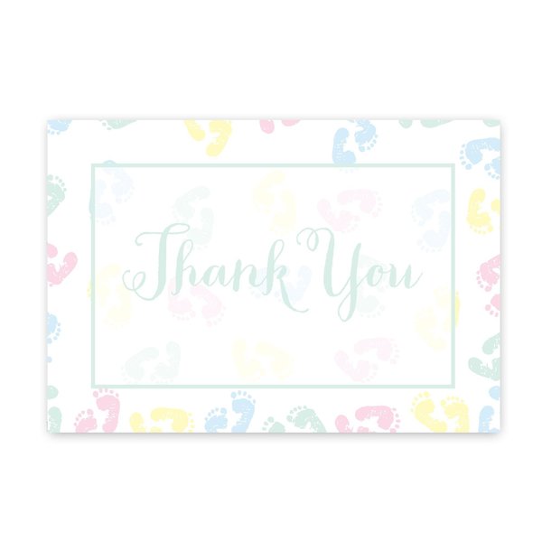 Thank You Card and Envelopes, Baby, PK24
