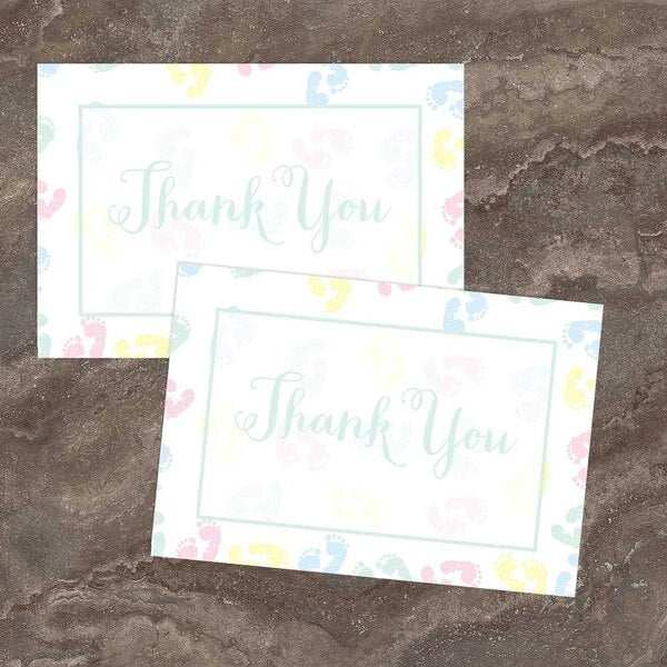 Thank You Card and Envelopes, Baby, PK24