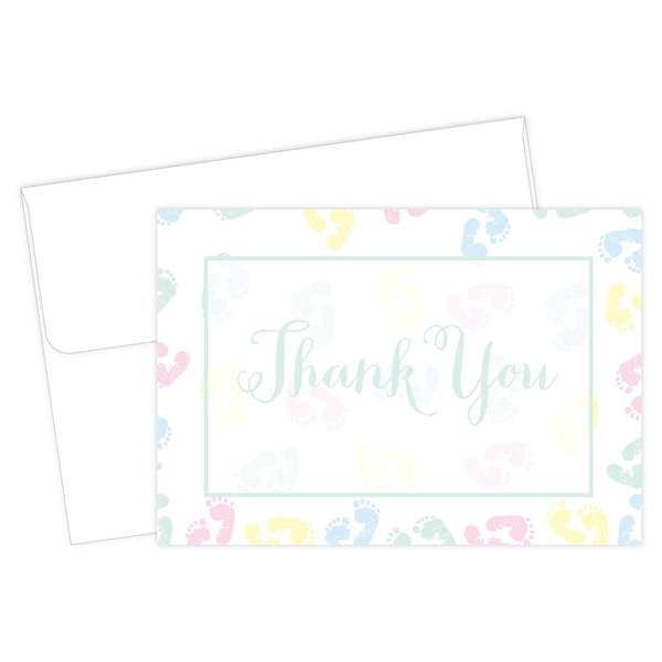 Thank You Card and Envelopes, Baby, PK24