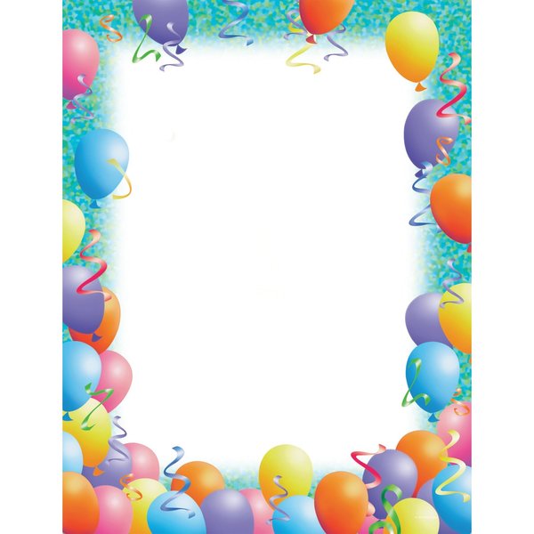 Stationery Letterhead, Party, 8.5x11