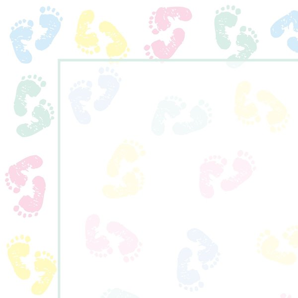 Stationery Letterhead, Baby Feet, PK80