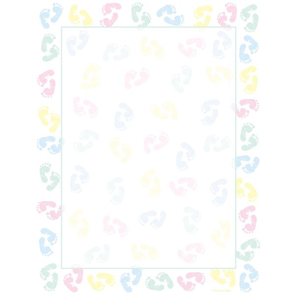 Stationery Letterhead, Baby Feet, PK80