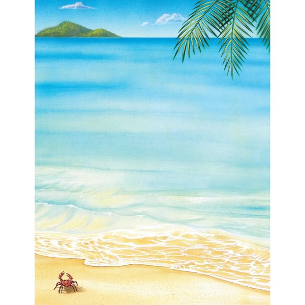 Stationery Letterhead, Tropical, 8, PK80
