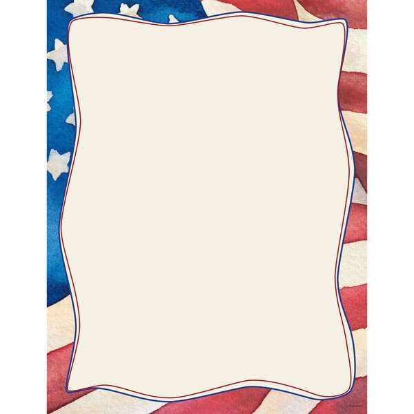 Stationery Letterhead, Patriotic, PK80