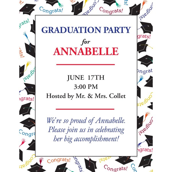 Stationery Letterhead, Graduation, PK80