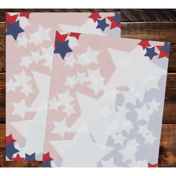 Stationery Letterhead, Stars, 8.5x11
