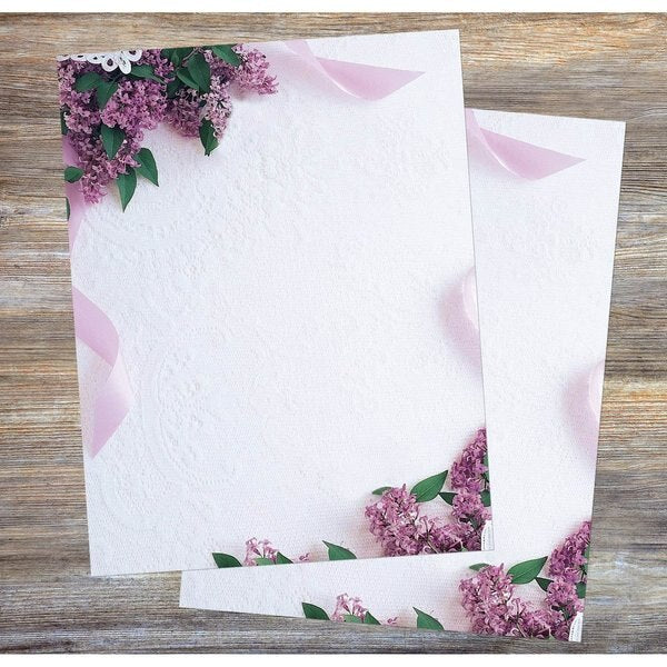 Stationery Letterhead, Lilacs And, PK80