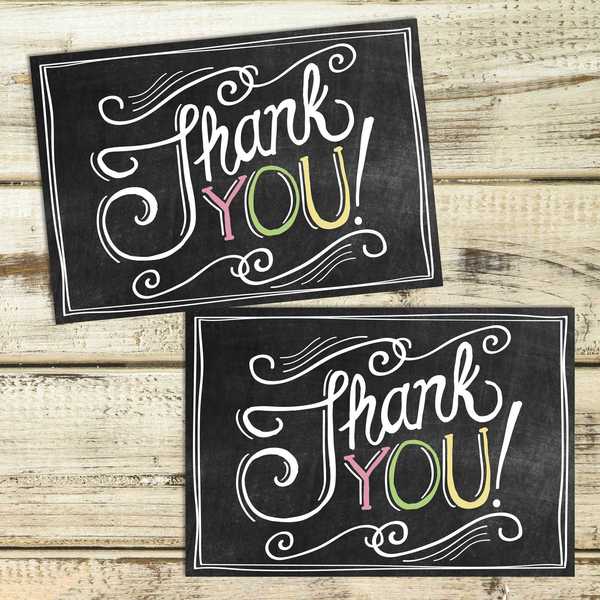 Thank You Card and Envelopes, Chal, PK24