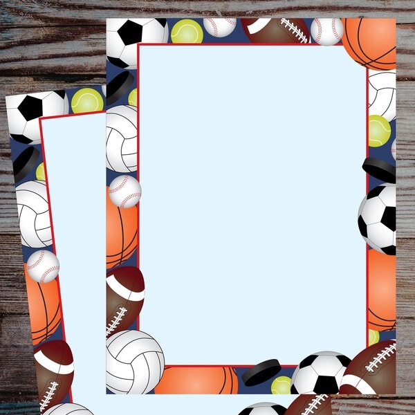 Stationery Letterhead, Team Sports, PK80