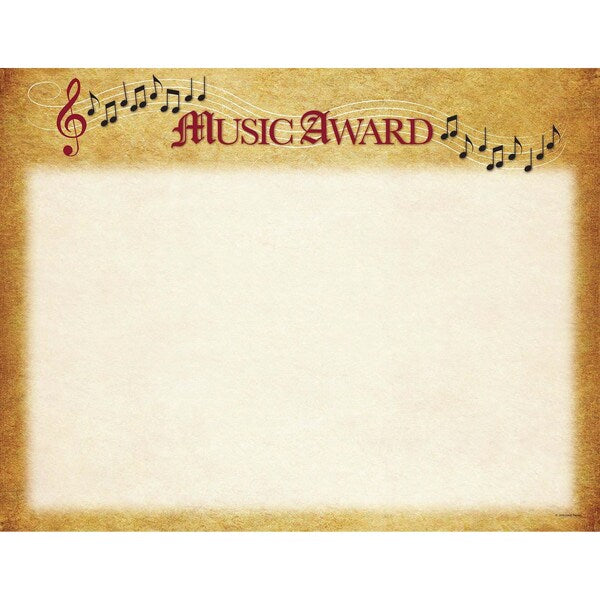 Certificate Music, 8.5