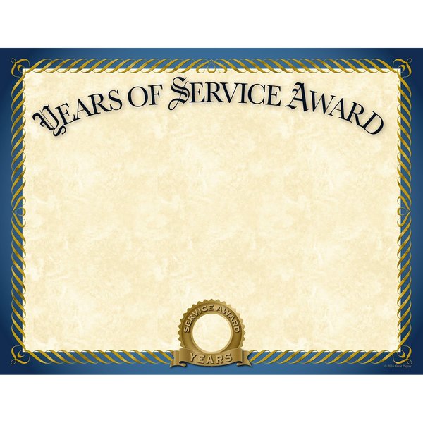 Certificate Gold Foil, Years of Se, PK20