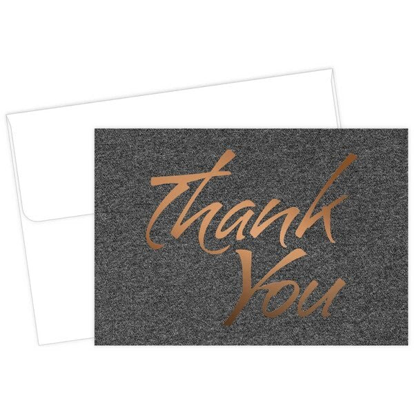 Thank You Card W/Envelopes, Suit Co, PK50