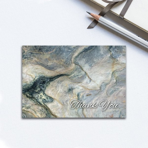 Thank You Card and Envelopes, Marb, PK50