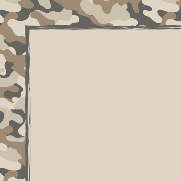 Stationery Letterhead, Camo, 8.5x11