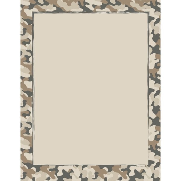 Stationery Letterhead, Camo, 8.5x11