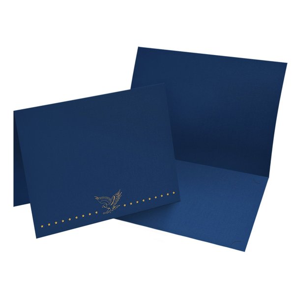 Certificate Cover Patriotic, Navy W, PK5