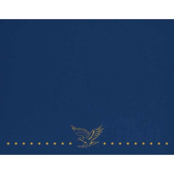 Certificate Cover Patriotic, Navy W, PK5