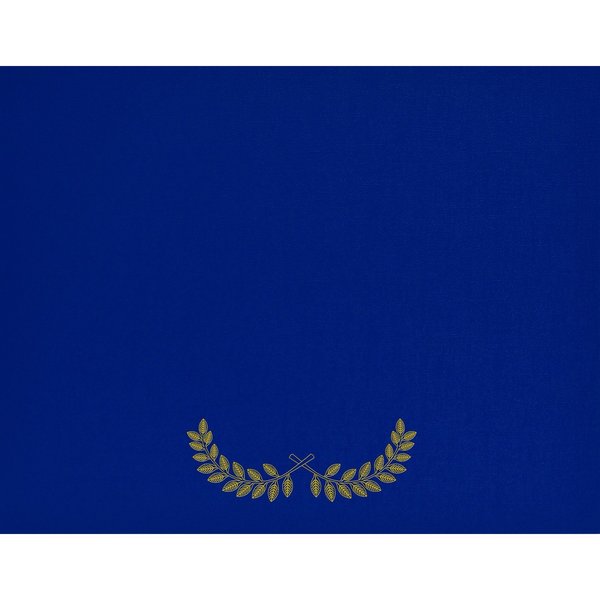 Certificate Cover Laurel, Navy with, PK5