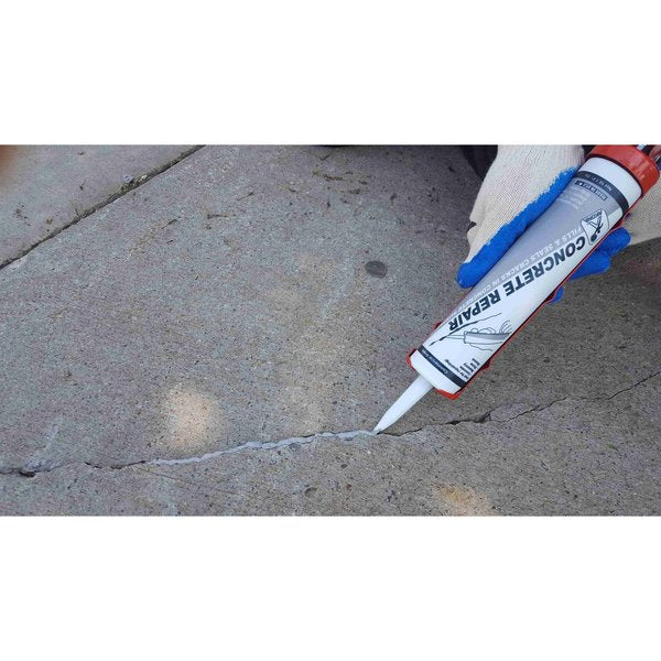 10 oz. Concrete Repair, 10 oz. Tube, PK12, Gray