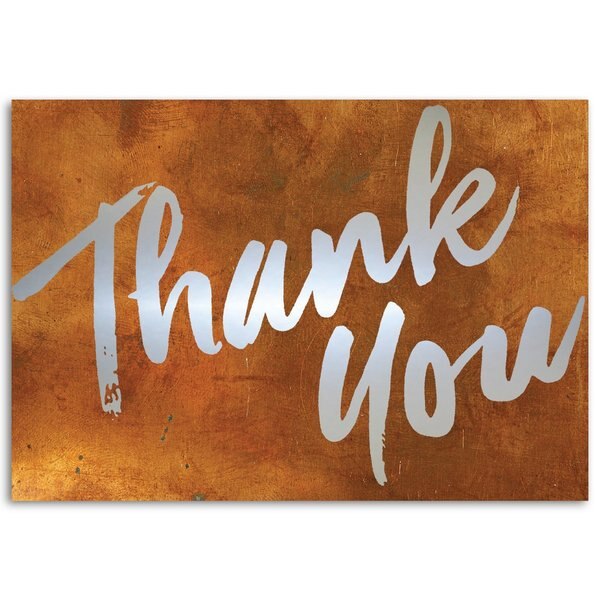 Thank You Card W/Envelopes, Wall Co, PK50