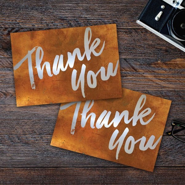 Thank You Card W/Envelopes, Wall Co, PK50