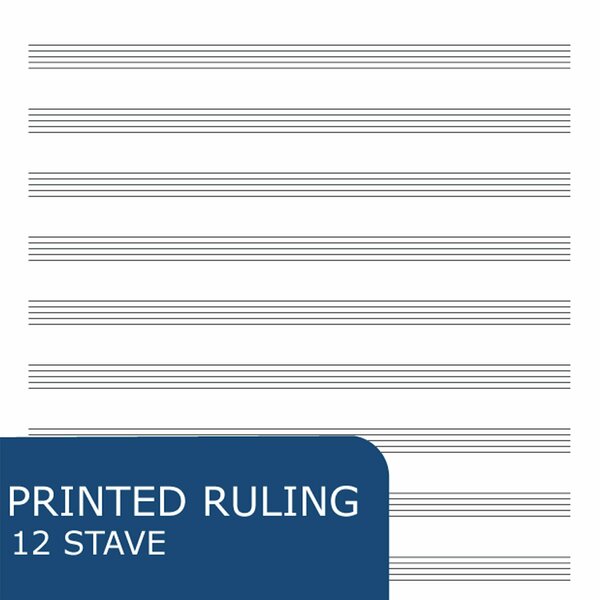 Case of Music Filler Paper, 12 Staves of Music Lines, 11