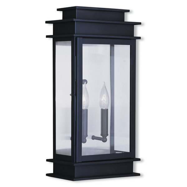 Princeton 2 Light Bronze Outdoor Wall Lantern