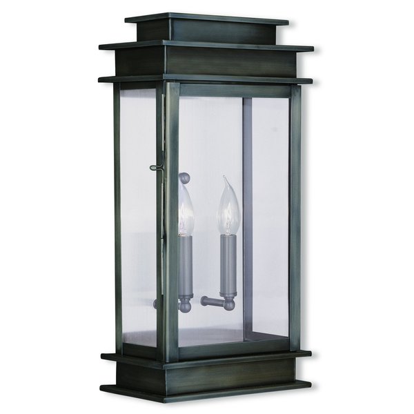 Princeton 2 Light Vintage Pewter Outdoor