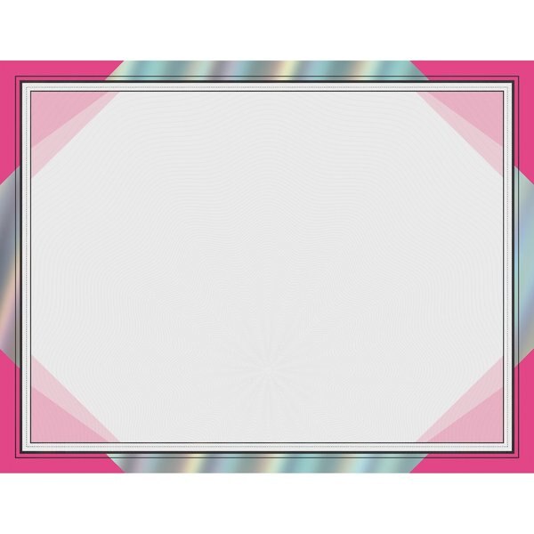 Certificate Happy Pink with Rainbo, PK15
