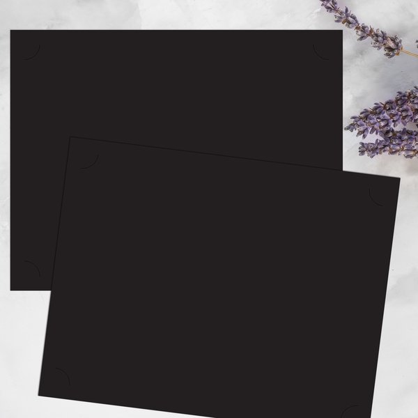 Certificate Backer, Black, 12