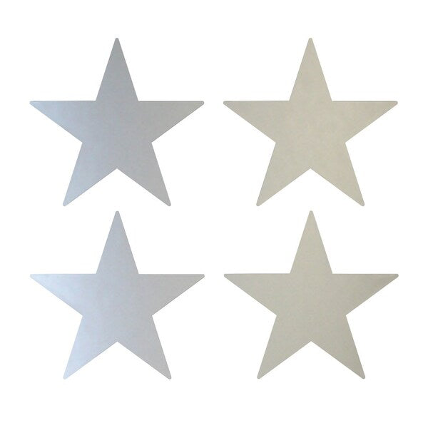 Certificate Seal Silver Foil Star, PK30