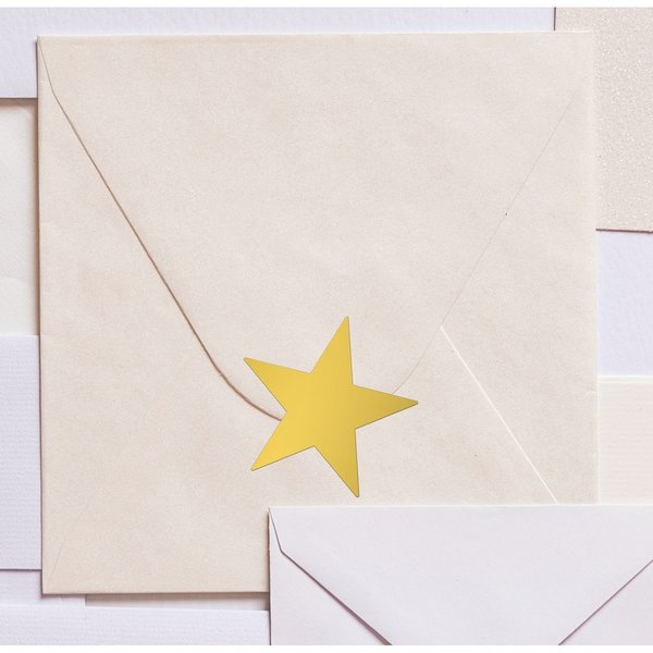Certificate Seal Gold Foil Star, S, PK30