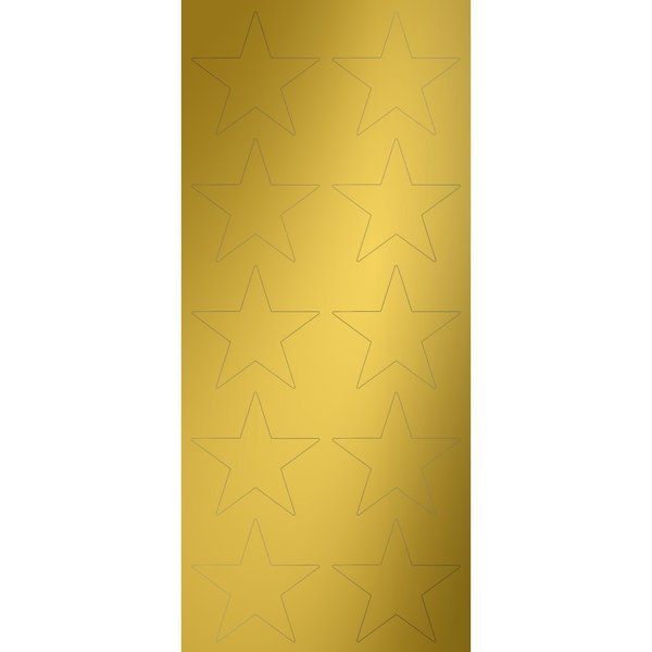 Certificate Seal Gold Foil Star, S, PK30