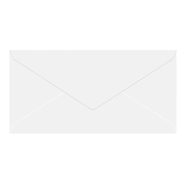 Envelope, DL, Tissue Lined, White, PK25
