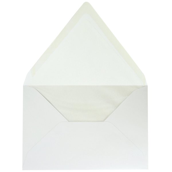 Envelope, EA5, Tissue Lined, White, PK25