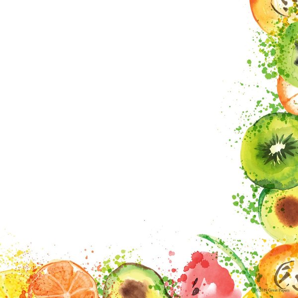 Stationery Letterhead, Fruit Splas, PK80