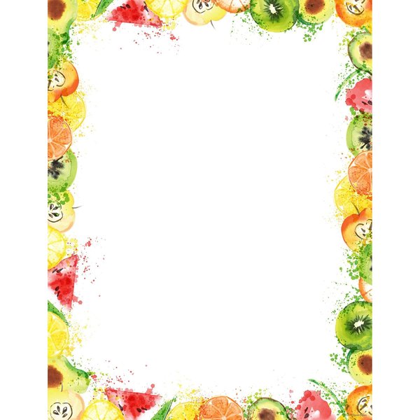 Stationery Letterhead, Fruit Splas, PK80