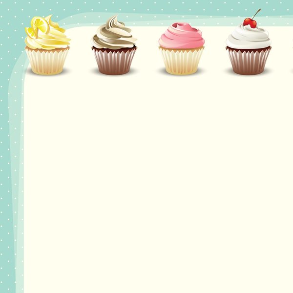 Stationery Letterhead, Iced Cupcak, PK80