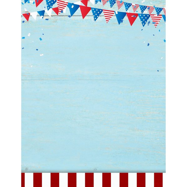 Stationery Letterhead, Patriotic P, PK80