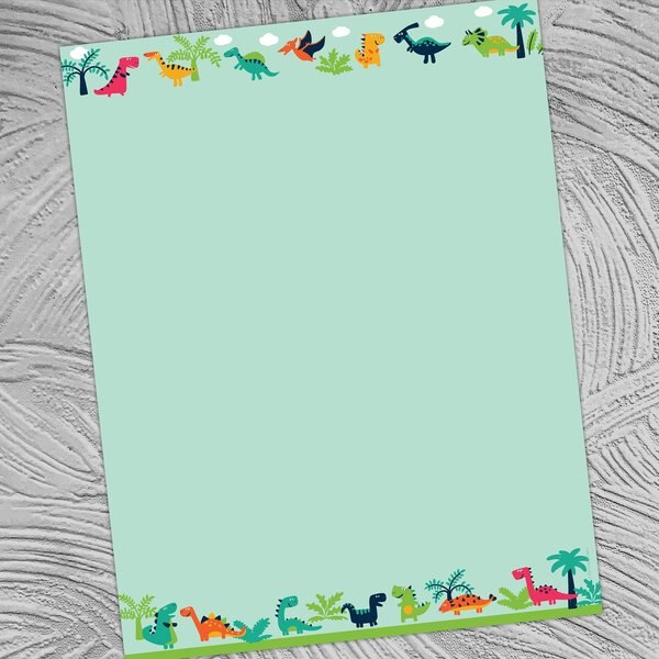 Stationery Letterhead, Happy Dinos, PK80