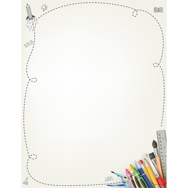Stationery Letterhead, School Supp, PK80