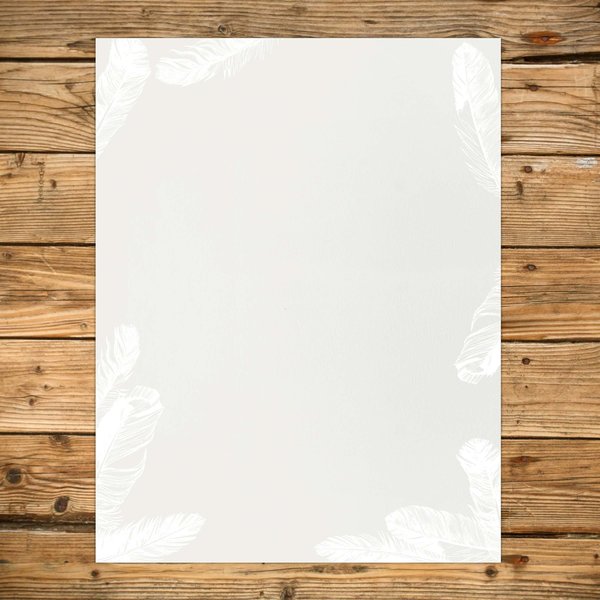 Stationery Letterhead, Soft Feathe, PK80