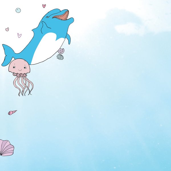Stationery Letterhead, Dolphin Adv, PK80