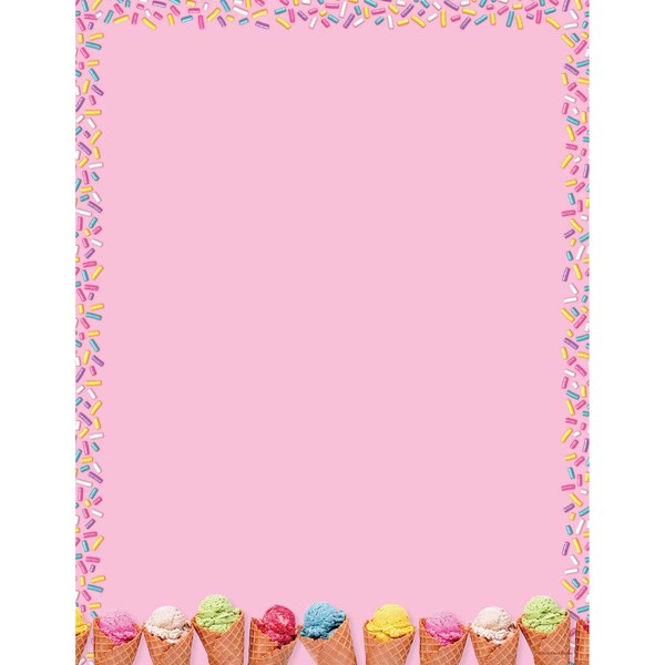 Stationery Letterhead, Scoops, 8.5x11, PK80