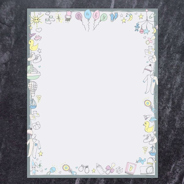Stationery Letterhead, Baby Time, PK80