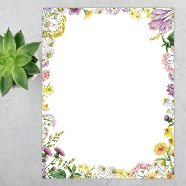 Stationery Letterhead, Flower Mead, PK80