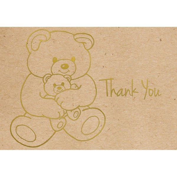 Note Card and Envelopes, Thank You, PK50