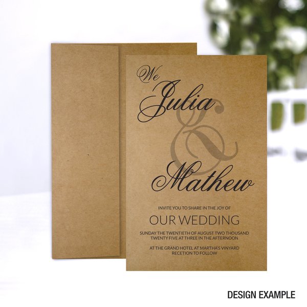 Invitation Flat Card, 5.5