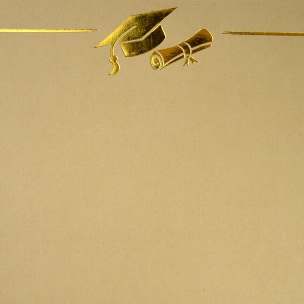 Stationery Letterhead, Gold Grad F, PK40