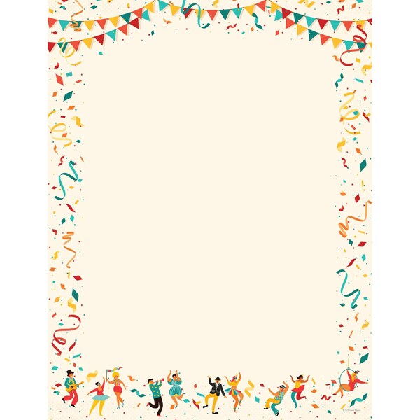 Stationery Letterhead, Mardi Gras, PK80